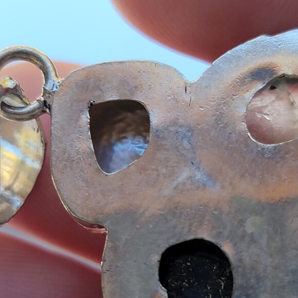 Sterling Silver Pendant Agate, Lapis Lazuli, Moonstone, & Pearl w/20-Inch Chain - Picture 10 of 10